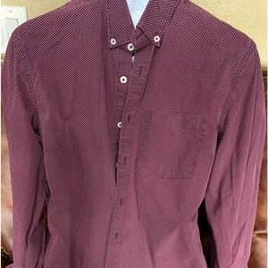 DEMIN & FLOWERS MEN’s medium long sleeve polka dot slim fit